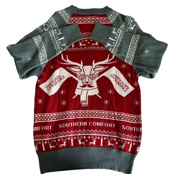 SOUTHERN COMFORT ugly Christmas sweater Size M - Picture 2 of 4